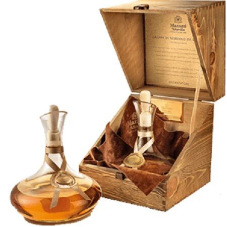 Mazzetti Decantatore Grappa Invecchiata 50cl in Wooden Box