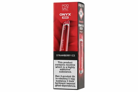 Pod Salt Onyx 1000 - Strawberry Ice 20mg