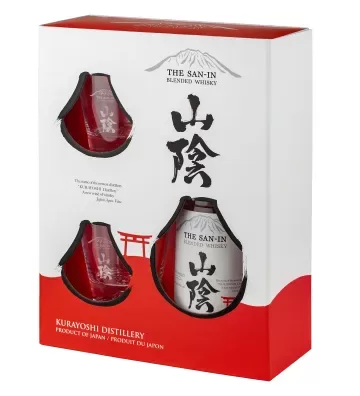 The San-In Japanese Whisky 70cl Gift Pack + 2 Glasses