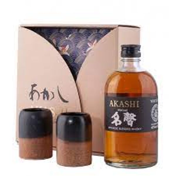 Akashi Meisei 50cl Gift Pack + 2 Glasses