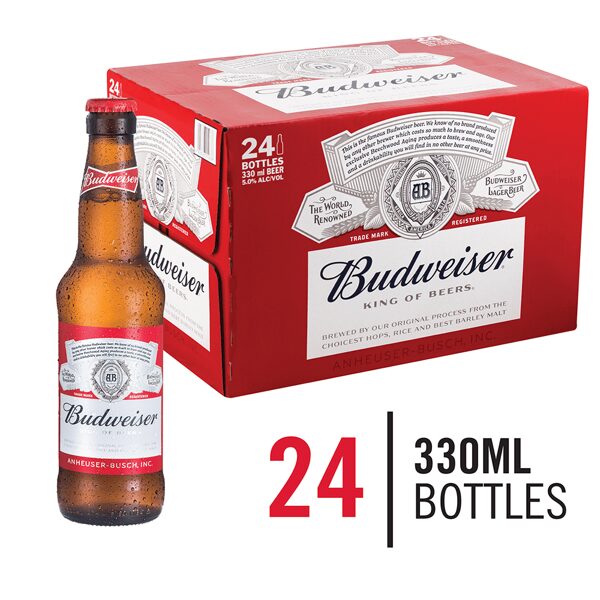 Budweiser btl 33cl Case x 24 (Incl. BCRS Deposit)