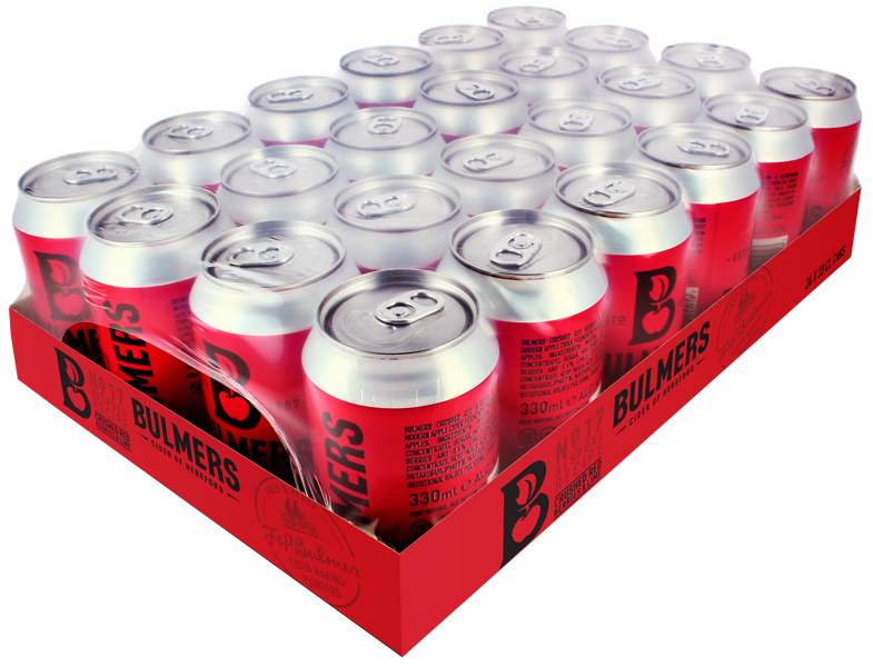 Bulmers Berry Cider can 33cl Case x 24 (Incl BCRS Deposit)