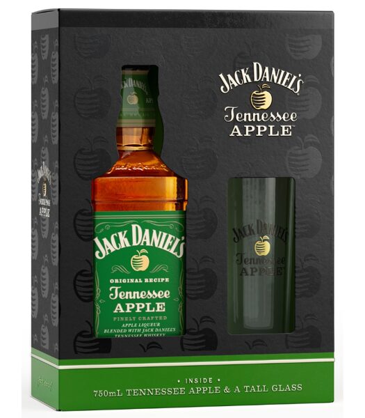 Jack Daniels Apple 70cl Gift Pack + 1 Glass