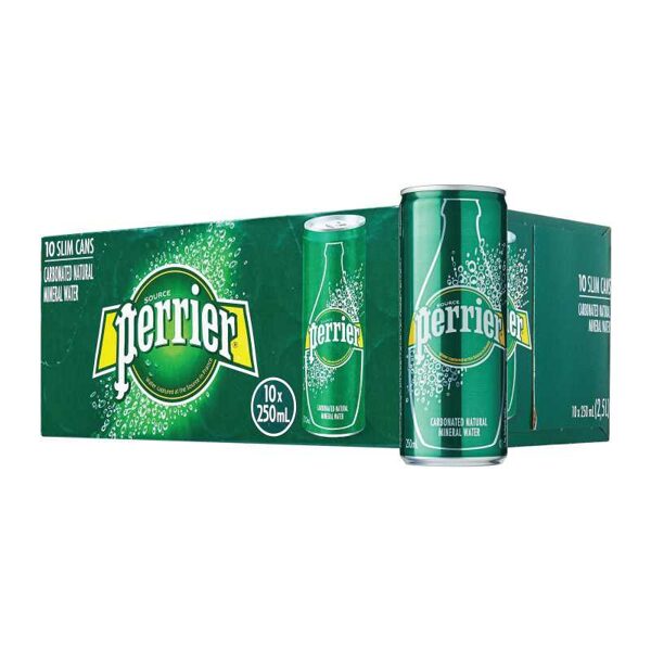 Perrier Sparkling Water Cans 25cl x 30 (Incl BCRS Deposit)