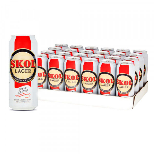 Skoll Lager Can 50cl Case x 24 (Incl. BCRS Deposit)