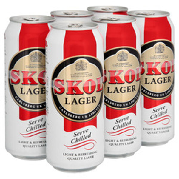 Skoll Lager Can 50cl x 6Pack (Incl. BCRS Deposit)