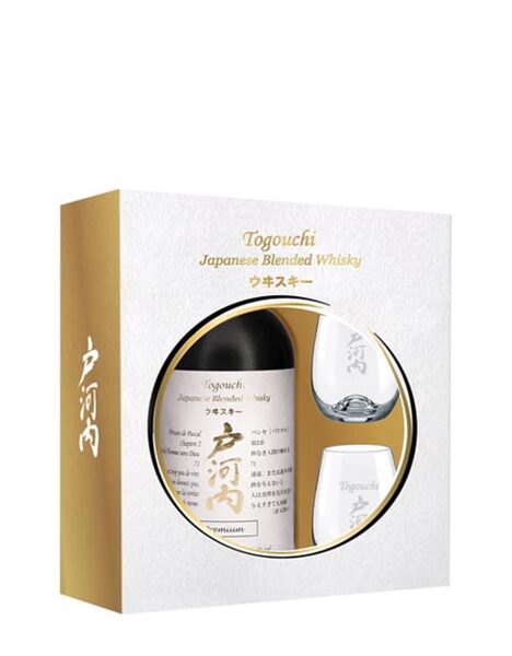 Togouchi Premium Japanese Whisky 70cl Gift Pack + 2 Glasses